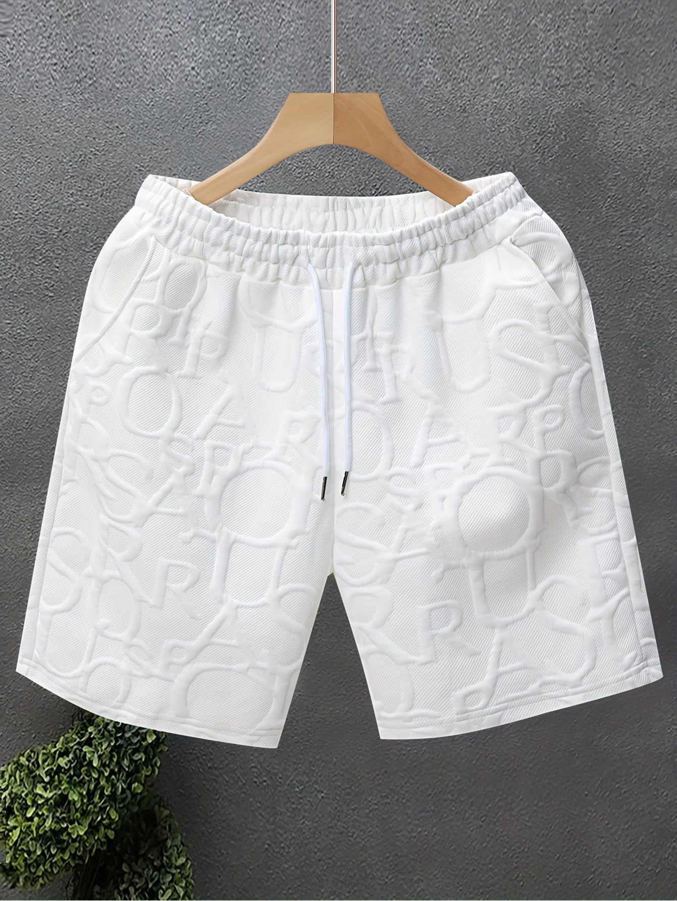 Herren Freizeitshorts mit Prägung – Moderne Geometrische Muster, Sportlich & Stilvoll