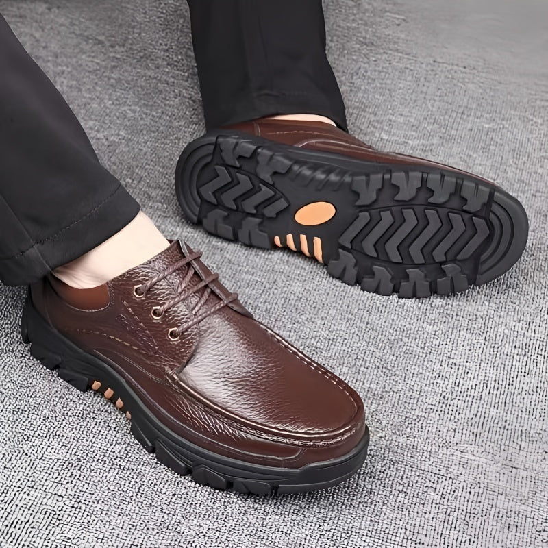 Men's Comfortable Outdoor Casual Shoes with Durable Sole – Casual Lace-Up Shoes for Everyday and Adventure