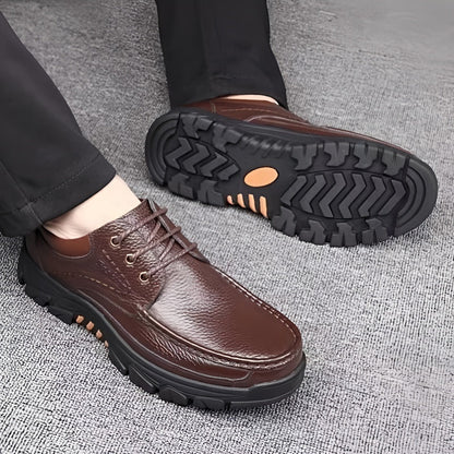 Men's Comfortable Outdoor Casual Shoes with Durable Sole – Casual Lace-Up Shoes for Everyday and Adventure
