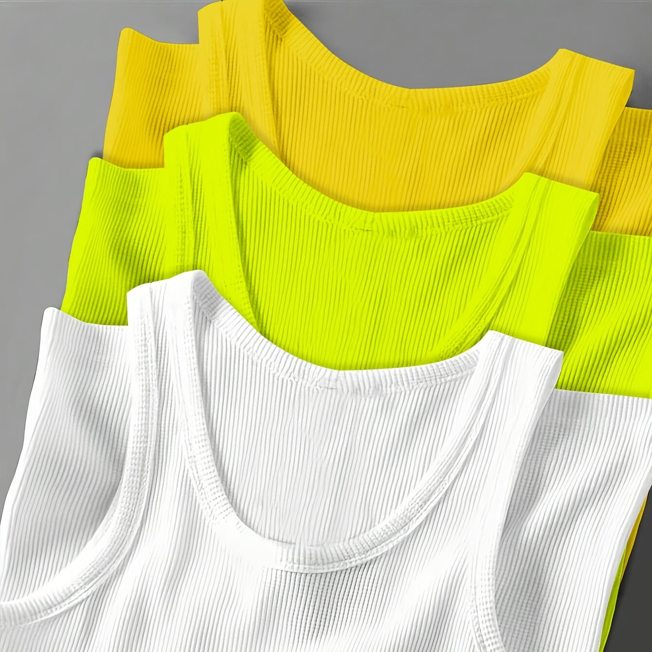 Men's Sporty Ribbed Tank Top – Modern Training and Casual Top