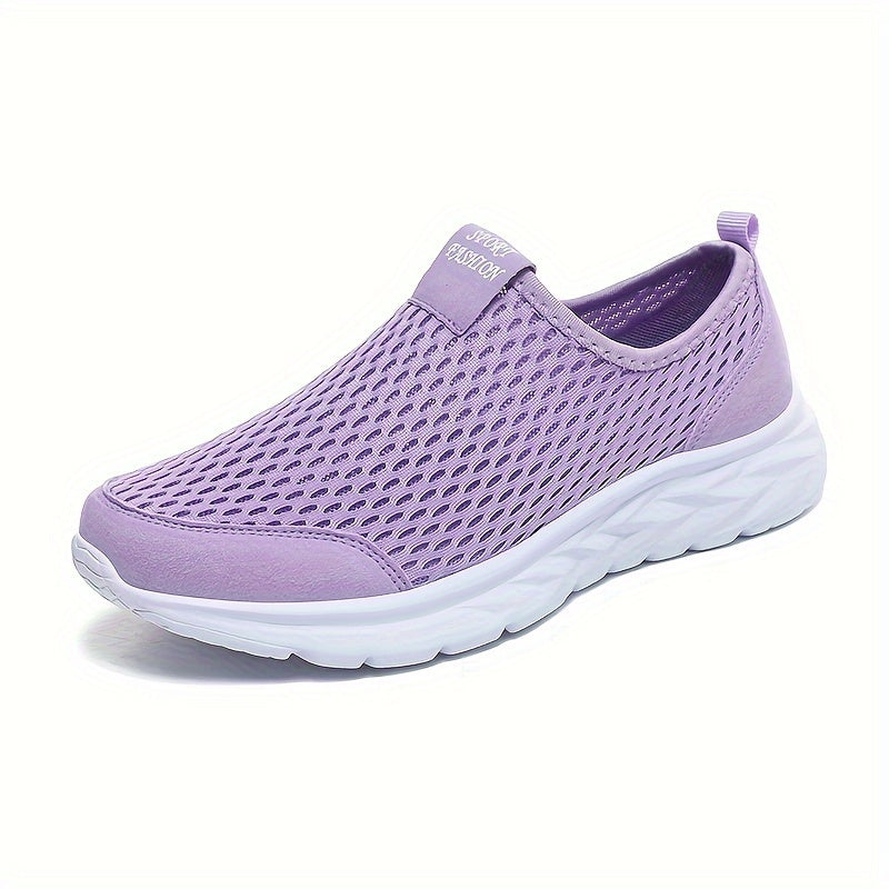Women's Slip-On Mesh Sneakers for Everyday and Sports – Comfortable Casual Shoes