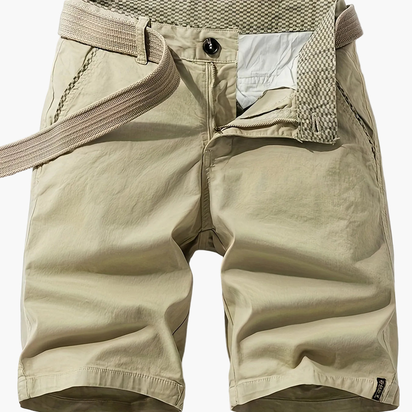 Men's Casual Bermuda Shorts with Belt – Perfect for Leisure and Vacation