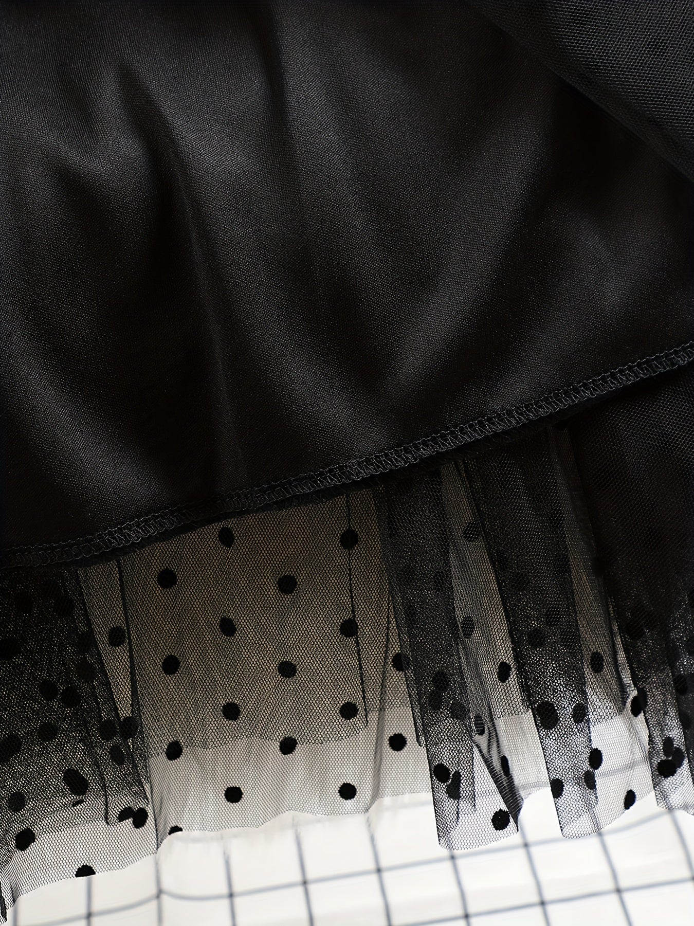 Women's Elegant Midi Skirt with Polka Dots and Flared Cut – Perfect for Spring and Summer