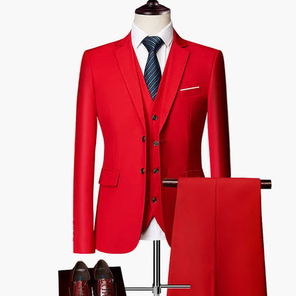 Men's 3-piece Suit Set – Modern Slim Fit for Wedding & Business