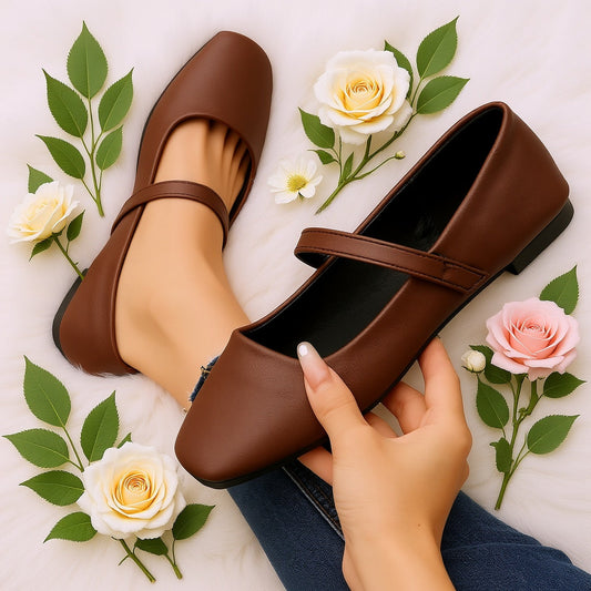 Women's Mary Jane Ballerinas Flat Elegant Everyday Shoes