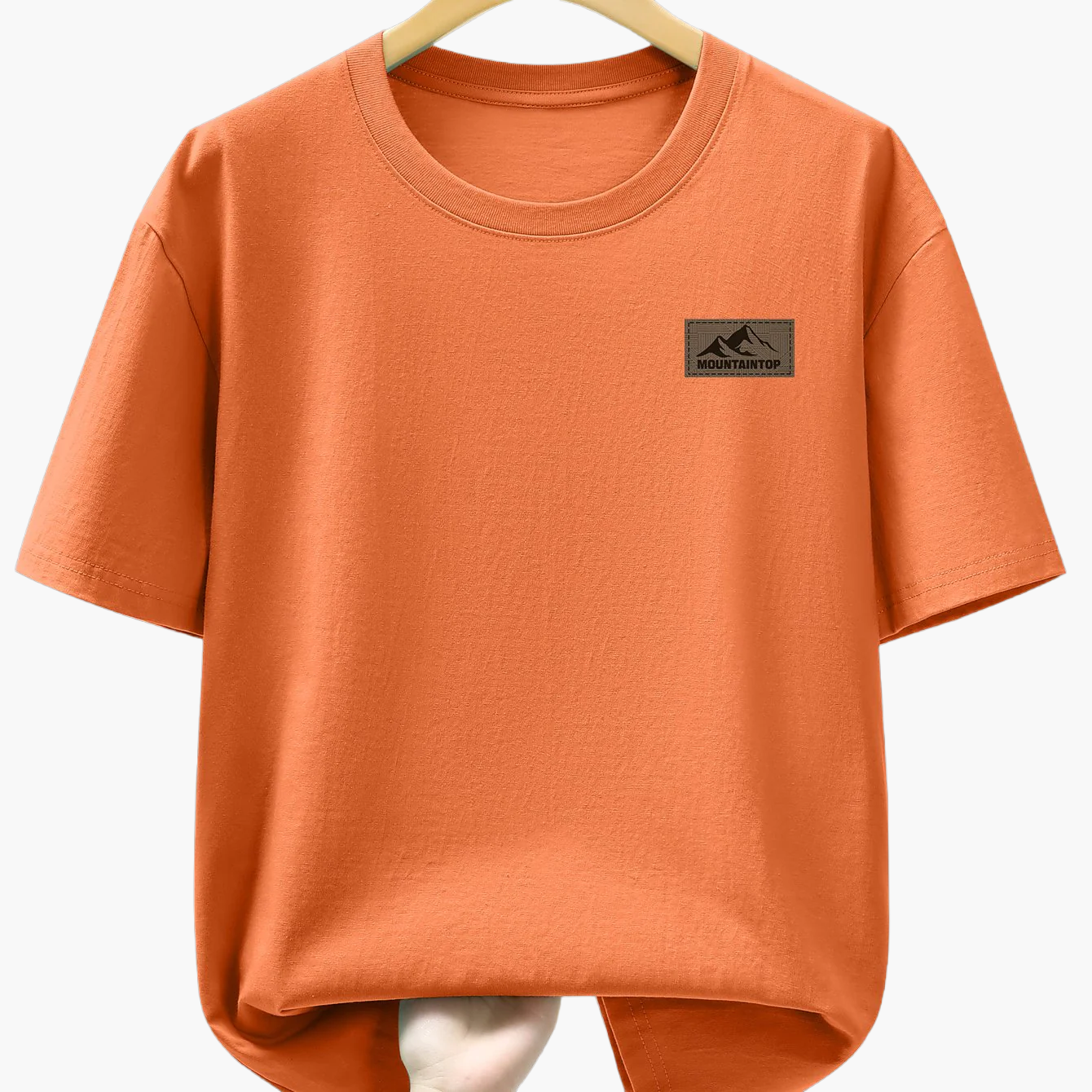 Men's T-Shirt with Mountain Logo – Casual Leisure Shirt for Everyday & Outdoor Use