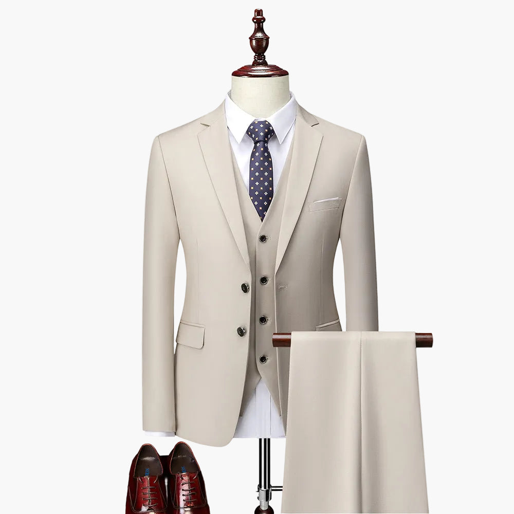 Men's 3-piece Suit Set – Modern Slim Fit for Wedding & Business