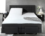Hoeslaken splittopper katoen percal wit 160 x 210 cm, hoekhoogte 15 cm, voor boxsprings en matrassen