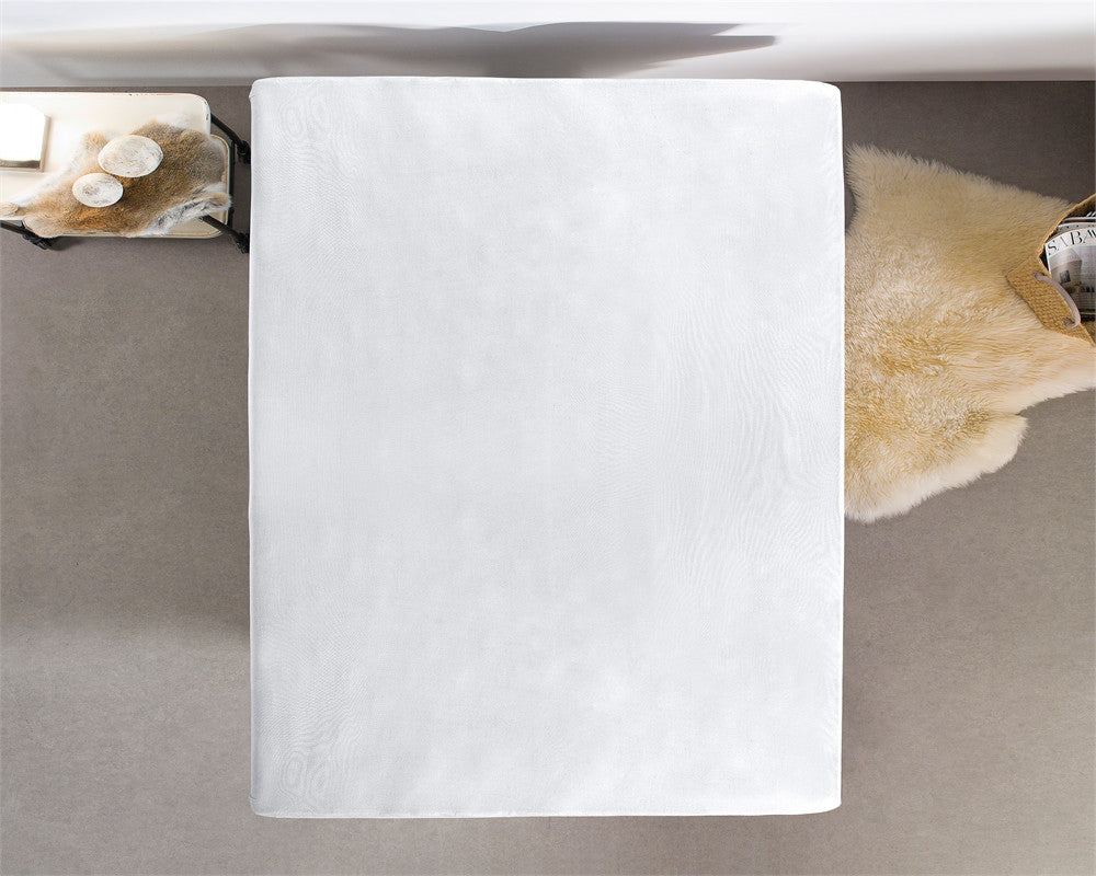 Hoeslaken dubbel jersey katoen wit 80/100 x 220 cm, hoekhoogte 40 cm, voor matras en boxspring