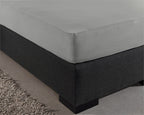 Hoeslaken jersey katoen grijs 140 x 200/220 cm, hoekhoogte 40 cm, voor boxsprings en matrassen