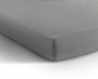 Hoeslaken jersey katoen grijs 140 x 200/220 cm, hoekhoogte 40 cm, voor boxsprings en matrassen