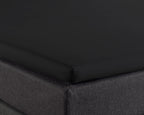 Splittopper hoeslaken katoen percal zwart 160 x 210 cm, voor verstelbare boxspring en topdekmatras