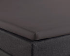 Splittopper hoeslaken katoen percal antraciet 160 x 210 cm, hoekhoogte 15 cm, voor boxspring en matras