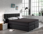 Hoeslaken splittopper katoen percal antraciet 180 x 220 cm, hoekhoogte 15 cm