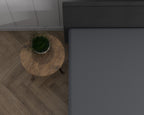 Hoeslaken jersey katoen antraciet 80/100 x 220 cm, hoekhoogte 40 cm voor boxspring en matras