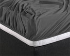Hoeslaken jersey katoen antraciet 160/180 x 200/220 cm, hoekhoogte 30 cm, geschikt voor boxspring