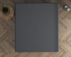 Hoeslaken jersey katoen antraciet 160/180 x 200/220 cm, hoekhoogte 30 cm, geschikt voor boxspring