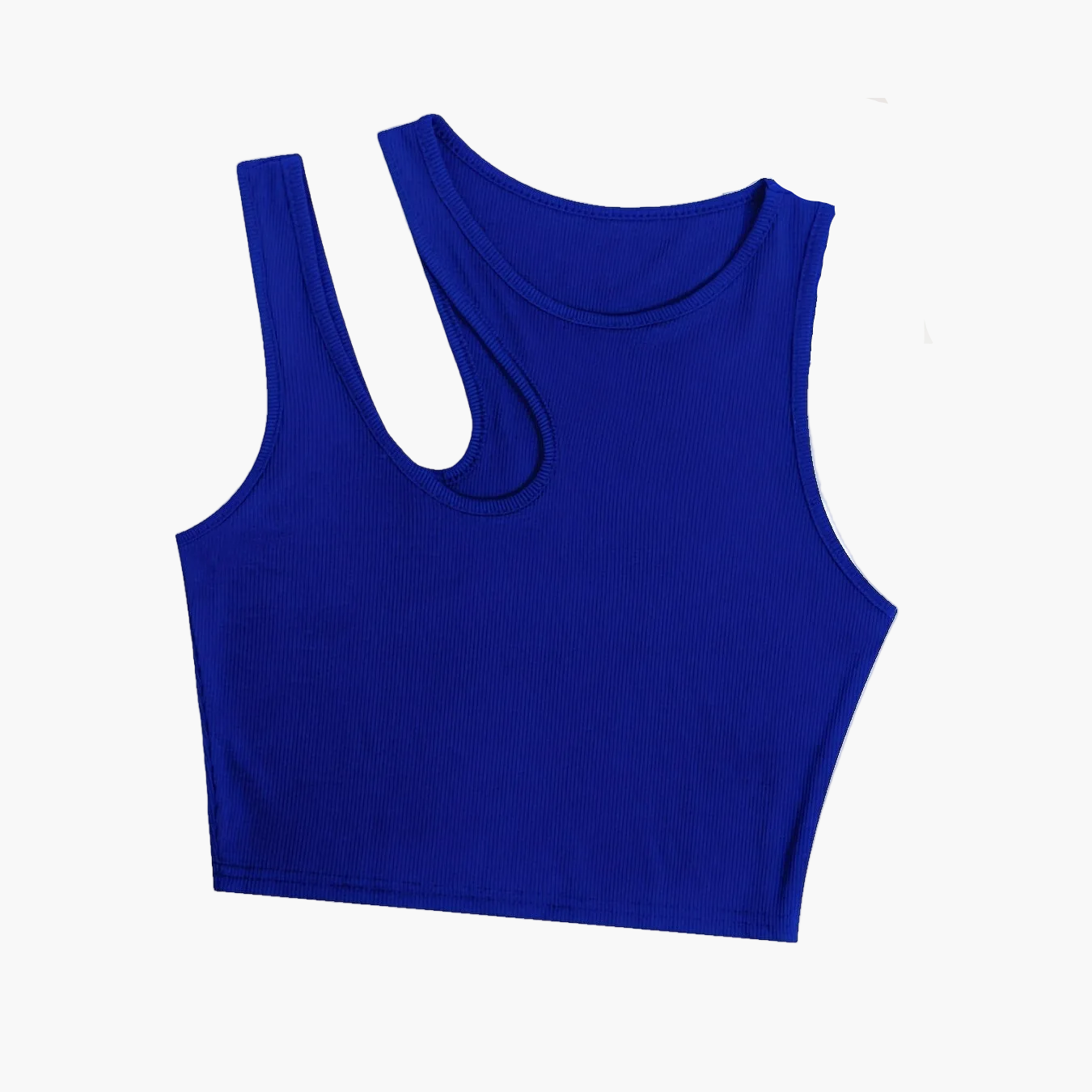 Damen Asymmetrisches Crop Top für Sommer – Modisches Party- und Freizeitoberteil