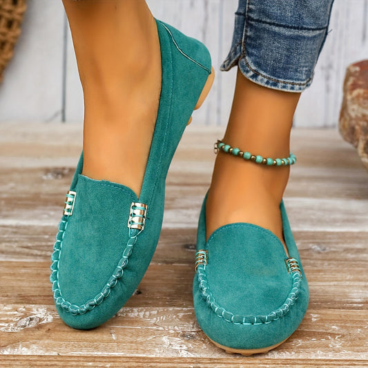 Women's Slip-On Moccasins Comfortable Casual Shoes for Everyday and Office Use
