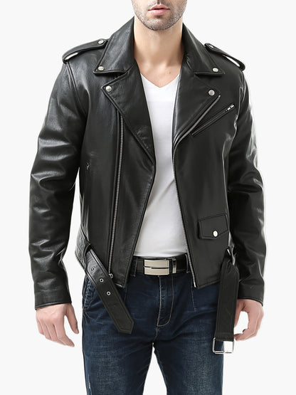 Men's Biker Jacket in Vintage Style – Perfect Jacket for Leisure & Streetwear