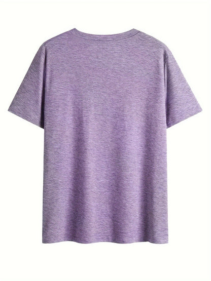 Damen V-Ausschnitt T-Shirt mit Blumenmuster – Lässiger Sommerstyle für Alltag & Freizeit