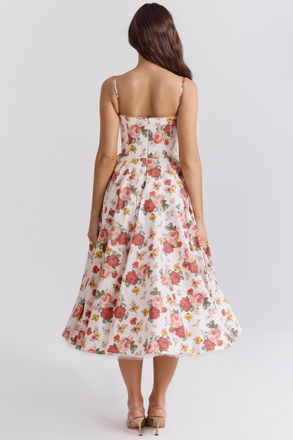 Women's Festive Strapless Dress in Vintage Style for Special Occasions and Evening Events