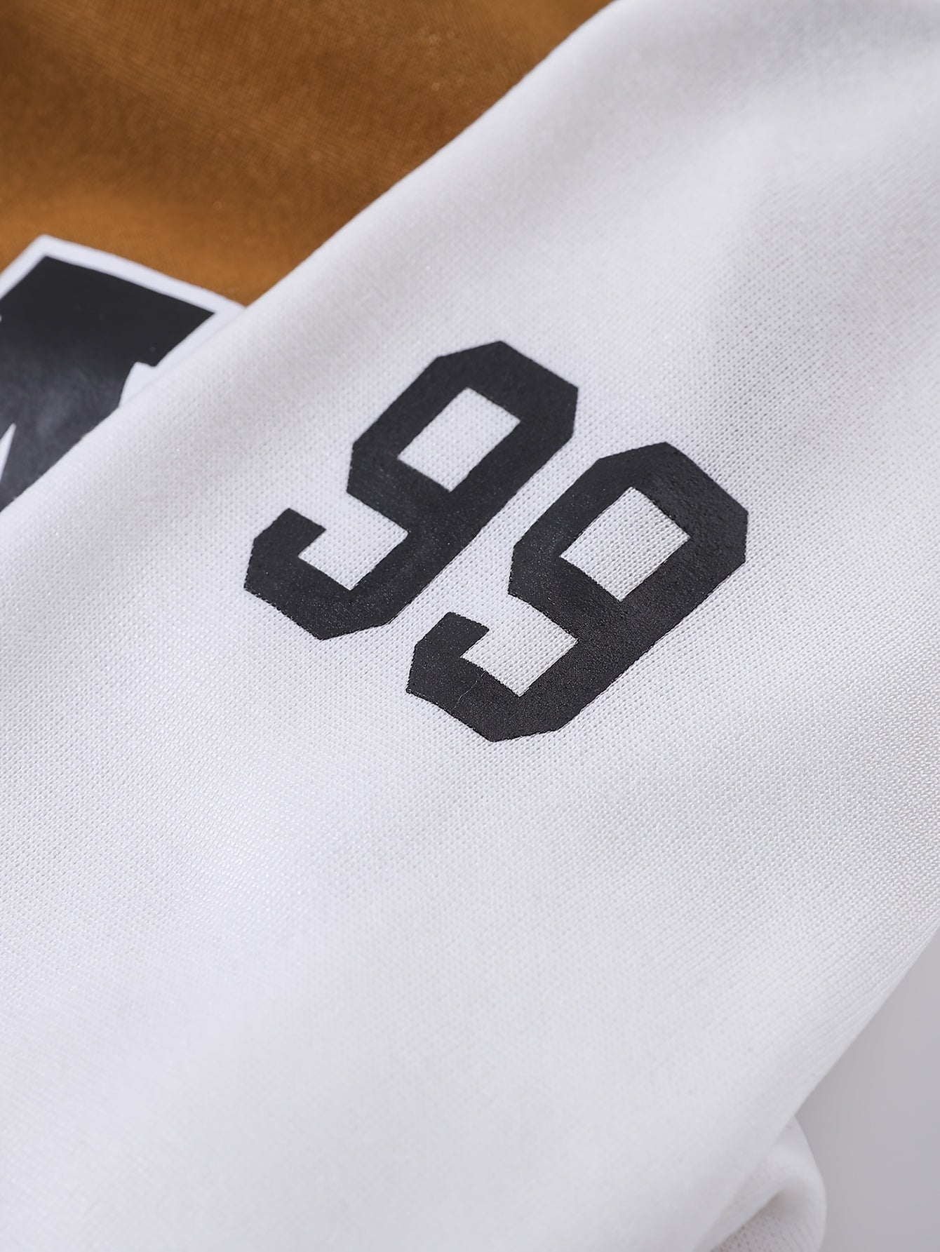 Baseball college jacket with “L A 99” lettering