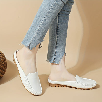 Damen Mokassins Preppy Stil Penny-Loafer Bequem Alltagsschuhe