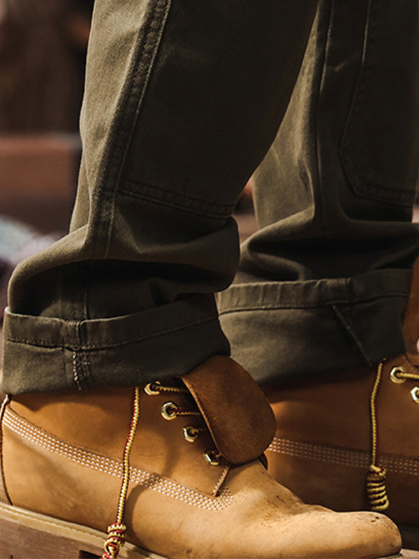 Men's Practical Work Trousers – Straight Cut, Outdoor & Leisure, Durable Design