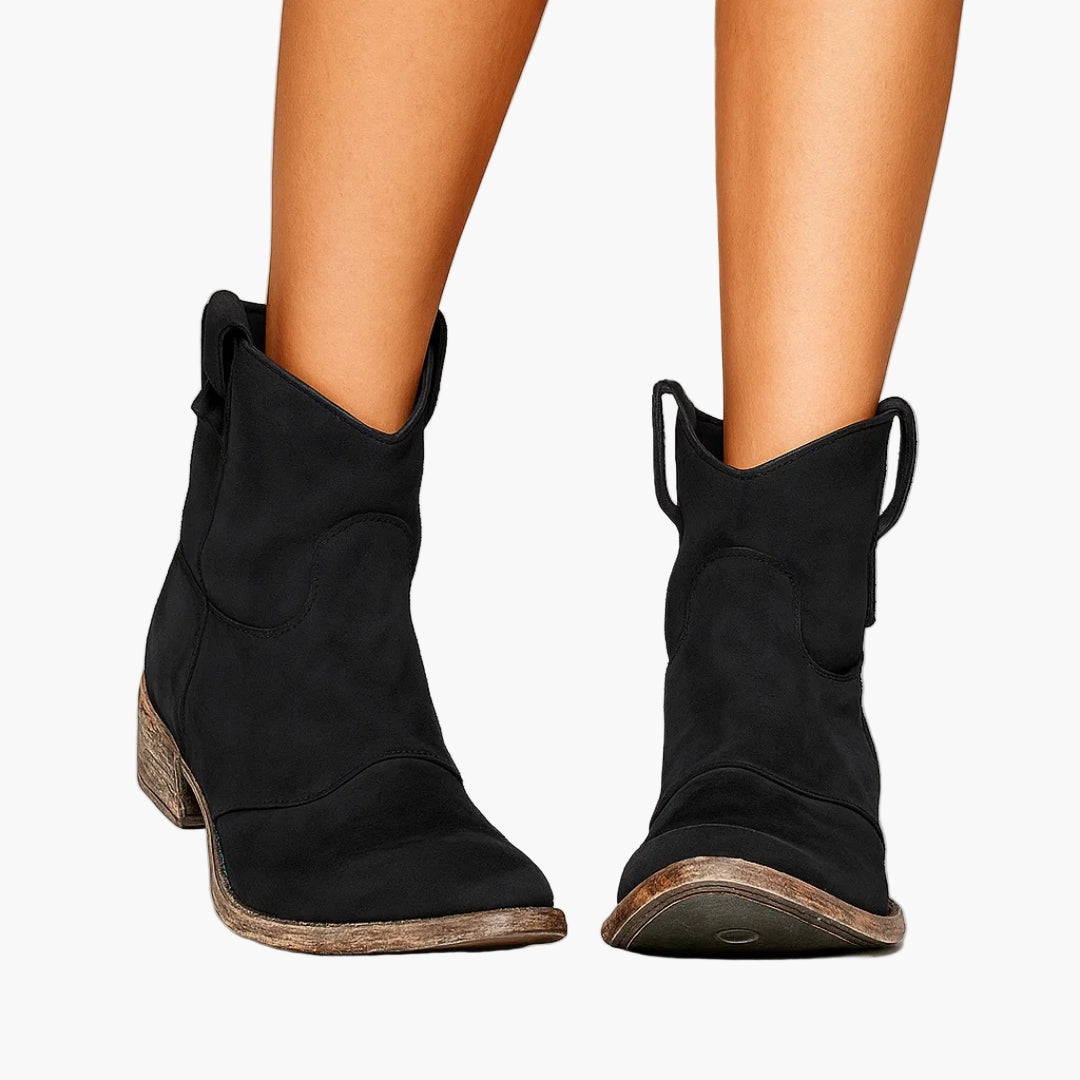 Women's ankle boots western style everyday fashionable comfortable