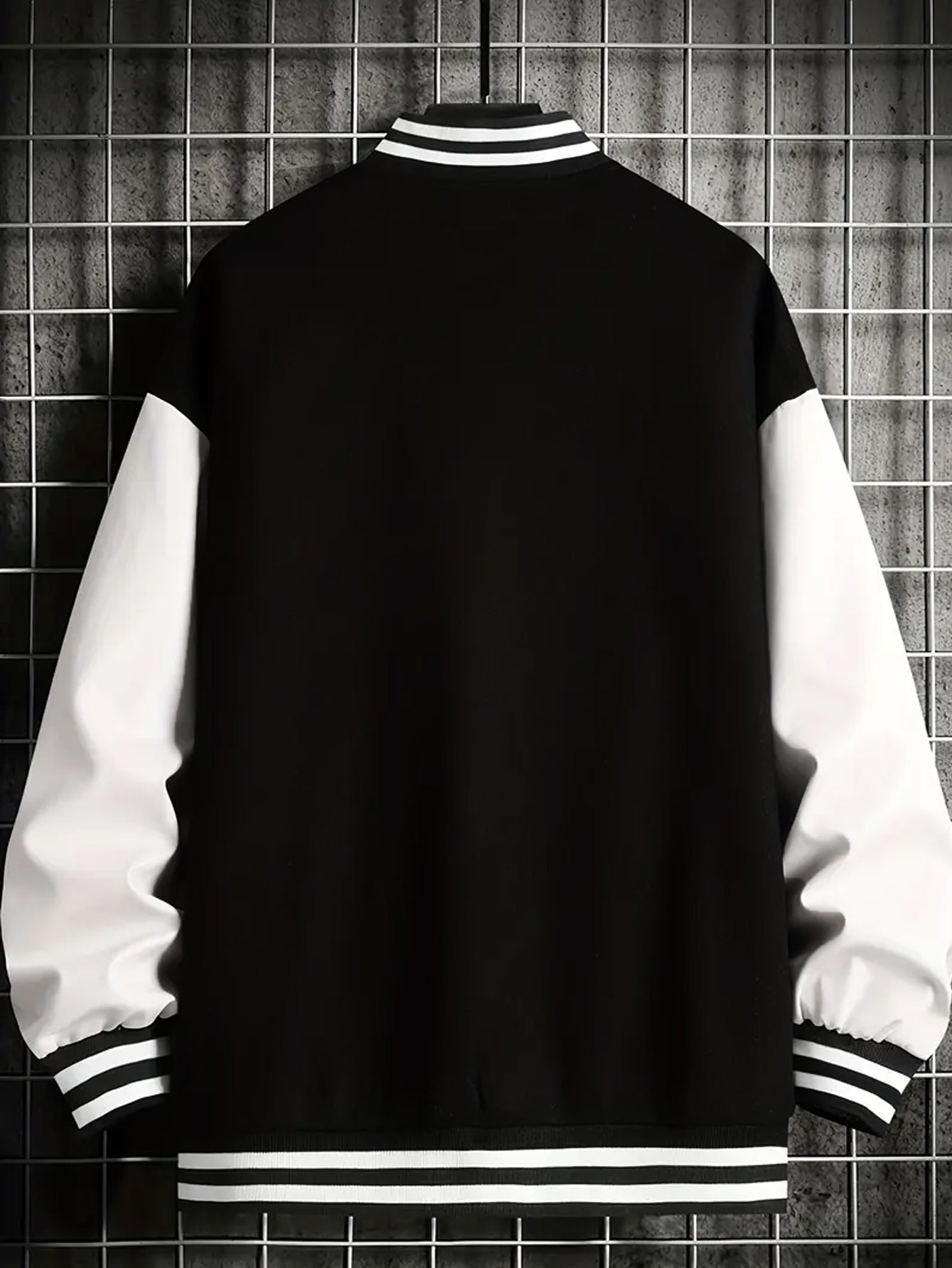 Unisex tracksuit set with baseball jacket and jogging pants, college-style streetwear