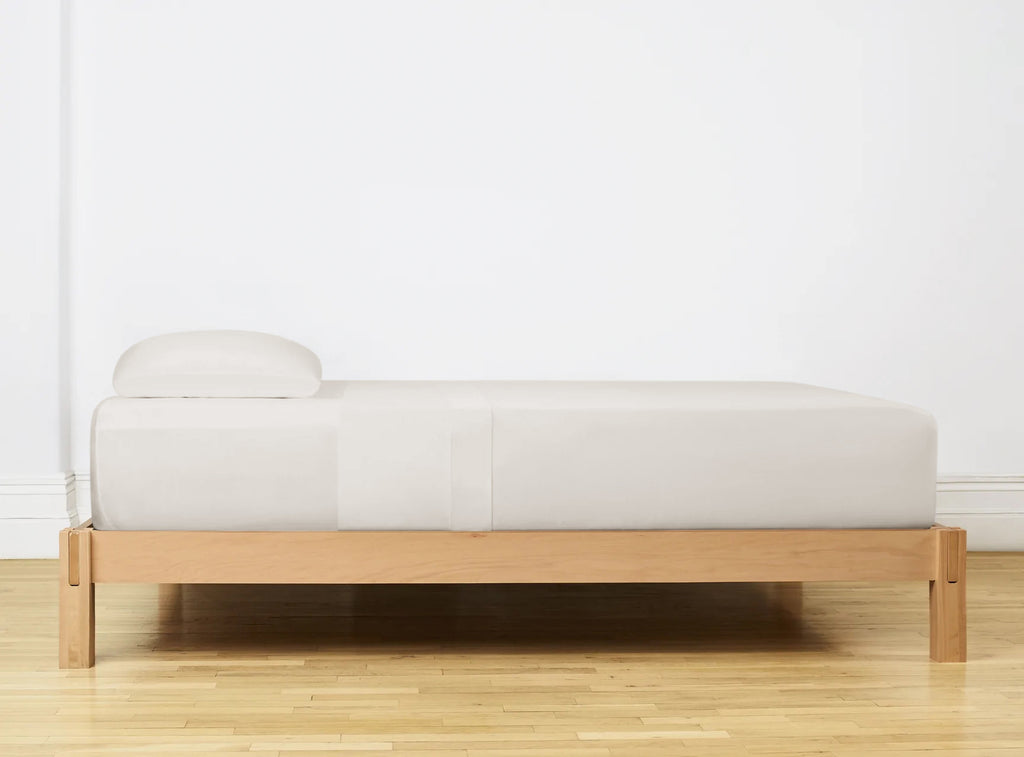 Laken katoen T144 crème 200 x 260 cm, zacht en ademend, machinewasbaar op 40°C