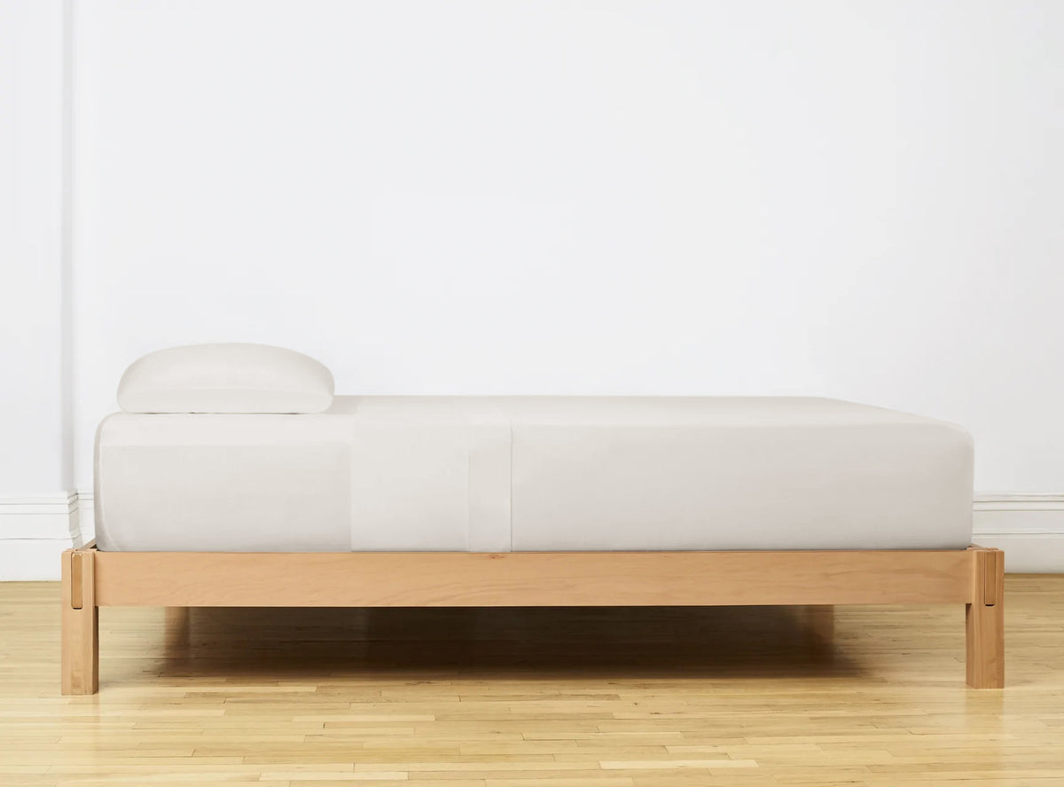 Laken katoen T144 crème 200 x 260 cm, zacht en ademend, machinewasbaar op 40°C