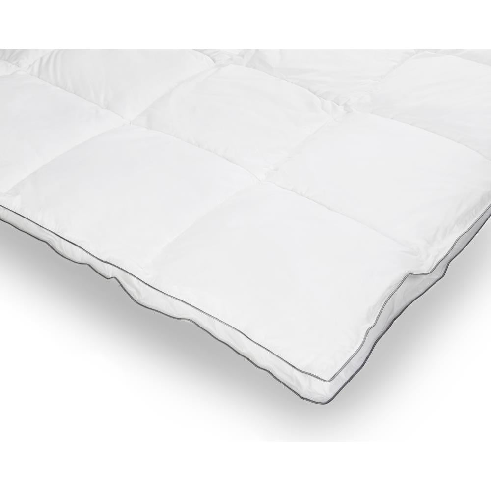 Dekbed eenpersoons percale katoen wit 200 x 200 cm, warmteklasse 2, vulgewicht 400 g/m²