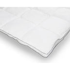 Dekbed eenpersoons percale katoen wit 200 x 200 cm, warmteklasse 2, vulgewicht 400 g/m²