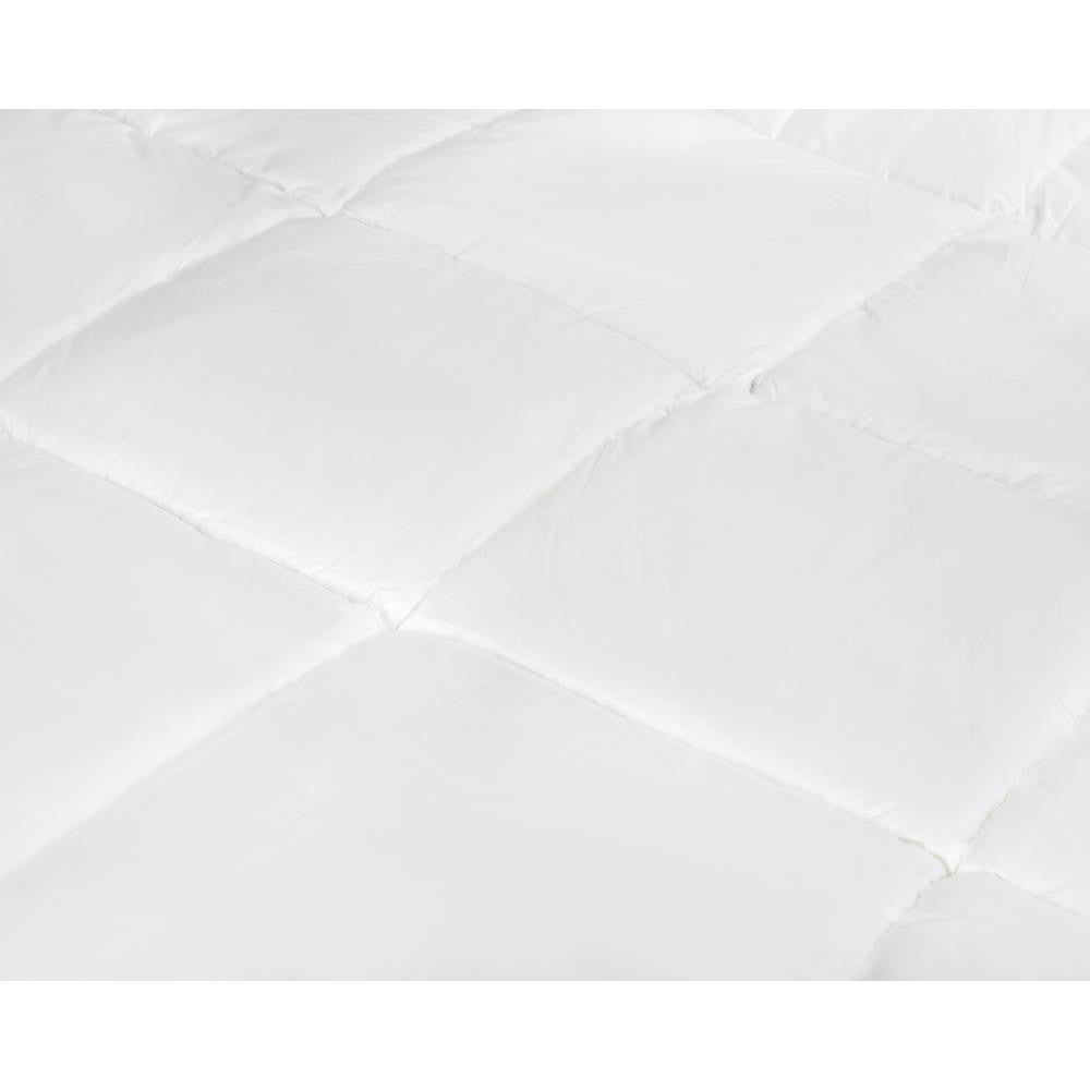 Dekbed eenpersoons percale katoen wit 200 x 200 cm, warmteklasse 2, vulgewicht 400 g/m²