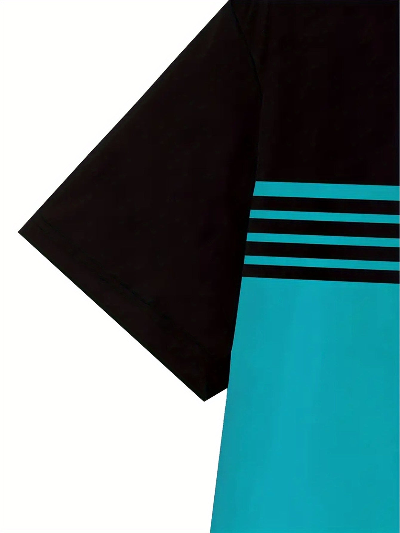 Men's T-shirt with striped pattern in biker style – short sleeve, casual, for motorcyclists
