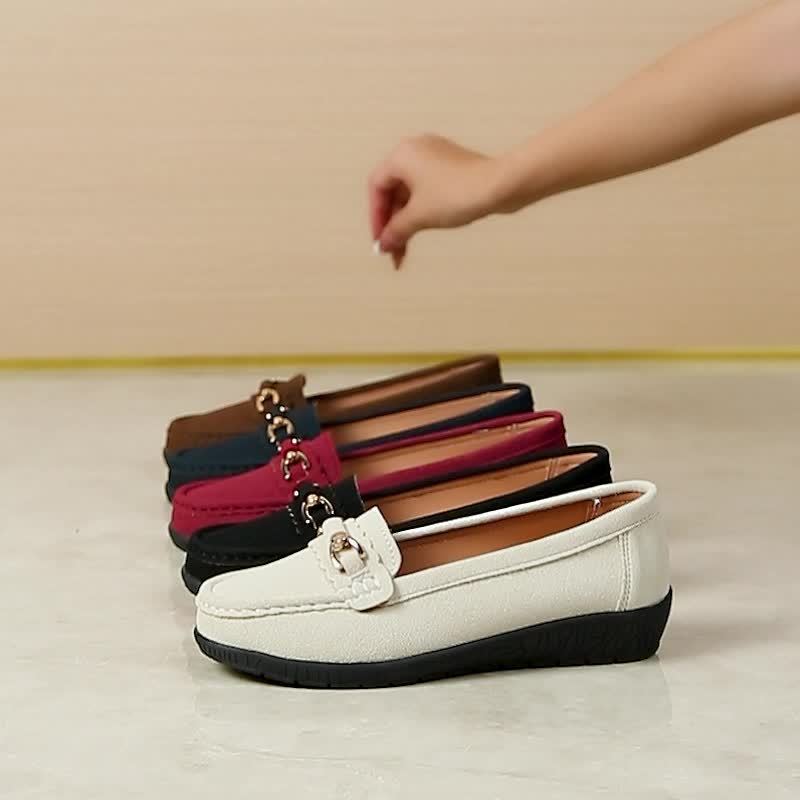 Women's Slip-On Moccasins Comfortable Casual Elegant Loafer Shoes