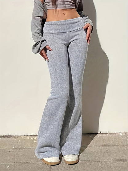 Women's flared pants with wide legs and modern casual style – Perfect for everyday wear and sports