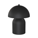 Tafellamp gepoedercoat staal Mush, Scandinavisch, zwart, Ø 18 x 24 cm, voor slaapkamer, woonkamer of kantoor