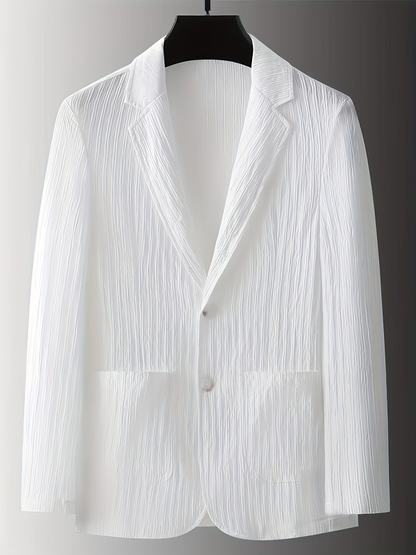 Men's Modern Fit Blazer with Stripes – Elegant Business & Casual Style