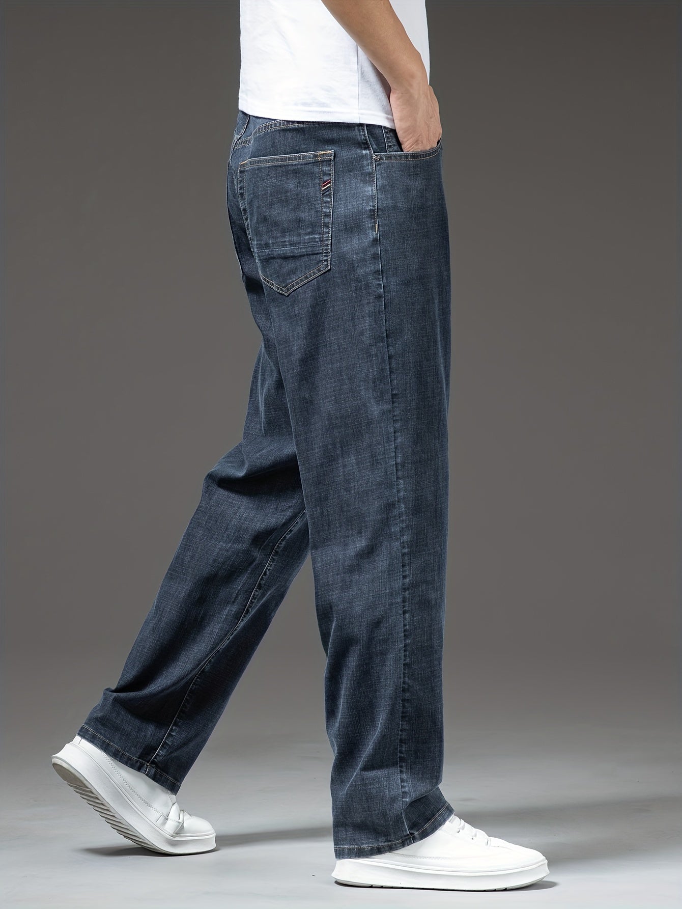 Men's Jeans Wide Leg Casual Style for Leisure and Everyday Wear