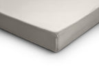 Hoeslaken katoensatijn T210 crème 90 x 200 cm, hoekhoogte 30 cm, zacht met lichte glans