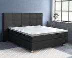 Hoeslaken katoensatijn wit 90 x 220 cm, voor topper, T210, reactief gewassen, slaapkamer