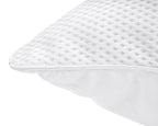 Hoofdkussen microgel ventilerend 3D-mesh perkal-katoen wit 50 x 70 cm, laag en medium stevig
