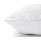 Hoofdkussen microgel ventilerend 3D-mesh perkal-katoen wit 50 x 70 cm, laag en medium stevig