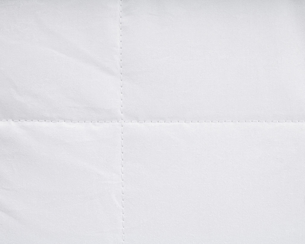 Hoofdkussen ganzenveren en microgel, 3 kamers, perkal katoen, wit, 50 x 70 cm, stevig