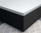 Splittopper hoeslaken katoensatijn wit 160 x 200 cm, T210, voor matrashoogte 8–12 cm