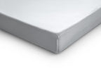 Splittopper hoeslaken katoensatijn wit 160 x 200 cm, T210, voor matrashoogte 8–12 cm
