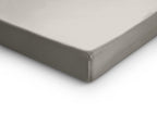 Splittopper hoeslaken katoensatijn crème 180 x 220 cm, hoekhoogte 15 cm, voor verstelbare boxspring